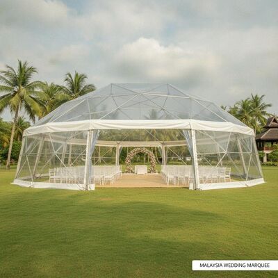 Aluminium legering Party Marquee Tent Waterdicht PVC dakbedekking voor Maleisië Outdoor Wedding Ceremonies Recepties