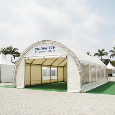 Commerciële tentoonstelling Marquee Tent Zuid-Afrika Branded Modular Pavilion Aluminium TUV Gecertificeerd voor Corporate Trade Fair