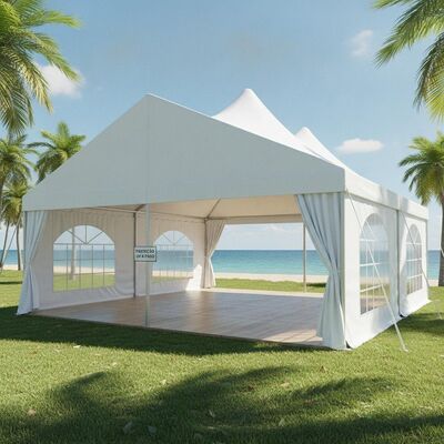 UV-bestendige feesttent, brandvertragende PVC-luifel voor onderdak voor tropische klimaatevenementen in Brazilië