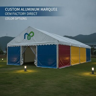 Custom Aluminium Party Tent Fabrieksdirect met Logo Bedrukking Kleuropties