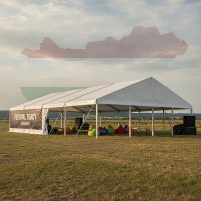 Feestklaar Aluminium feest tent waterdicht PVC dak voor muziekfestivals Hongarije